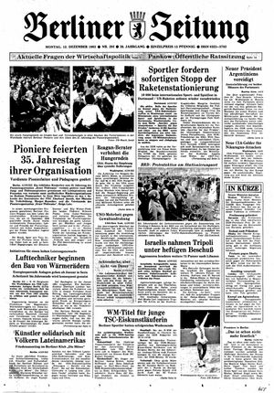 Berliner Zeitung Online-Archiv vom 12.12.1983