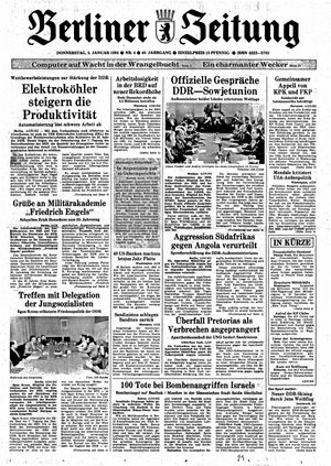 Berliner Zeitung Online-Archiv on Jan 5, 1984
