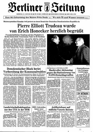 Berliner Zeitung Online-Archiv on Jan 31, 1984
