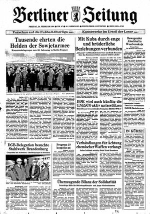 Berliner Zeitung Online-Archiv vom 24.02.1984