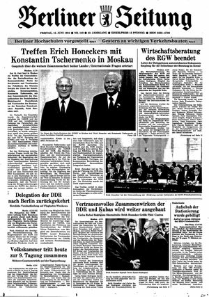 Berliner Zeitung Online-Archiv on Jun 15, 1984