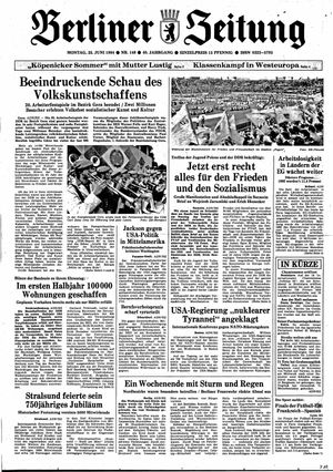 Berliner Zeitung Online-Archiv vom 25.06.1984