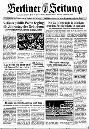 Berliner Zeitung Online-Archiv vom 23.07.1984