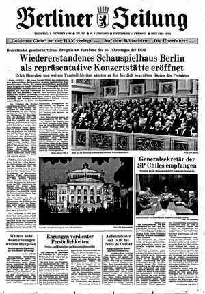 Berliner Zeitung Online-Archiv vom 02.10.1984