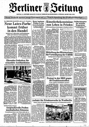 Berliner Zeitung Online-Archiv on Oct 15, 1984