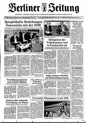 Berliner Zeitung Online-Archiv vom 24.10.1984