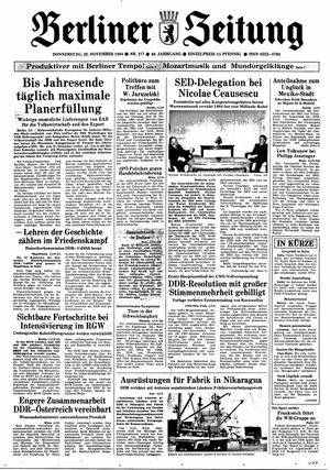Berliner Zeitung Online-Archiv on Nov 22, 1984