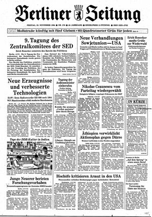 Berliner Zeitung Online-Archiv on Nov 23, 1984