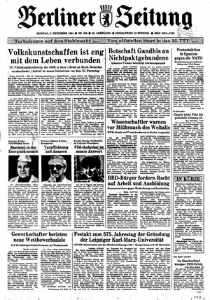 Berliner Zeitung Online-Archiv on Dec 3, 1984