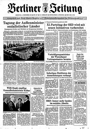 Berliner Zeitung Online-Archiv vom 04.12.1984