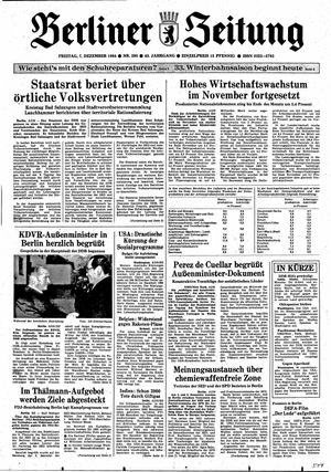 Berliner Zeitung Online-Archiv on Dec 7, 1984