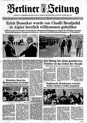 Berliner Zeitung Online-Archiv vom 18.12.1984