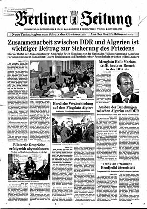 Berliner Zeitung Online-Archiv vom 20.12.1984