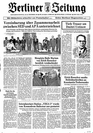 Berliner Zeitung Online-Archiv vom 22.12.1984