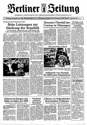 Berliner Zeitung Online-Archiv vom 03.01.1985