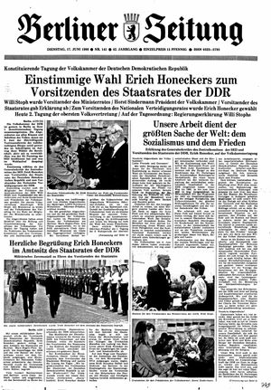 Berliner Zeitung Online-Archiv vom 17.06.1986