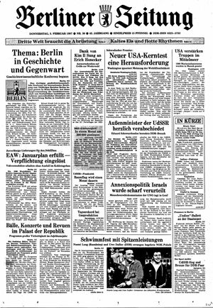 Berliner Zeitung Online-Archiv vom 05.02.1987