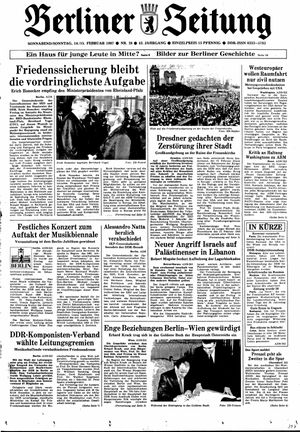 Berliner Zeitung Online-Archiv on Feb 14, 1987