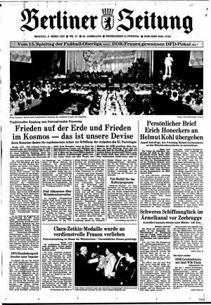 Berliner Zeitung Online-Archiv vom 09.03.1987