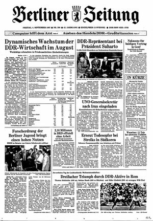 Berliner Zeitung Online-Archiv vom 04.09.1987