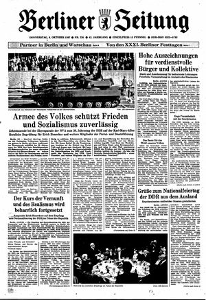 Berliner Zeitung Online-Archiv vom 08.10.1987