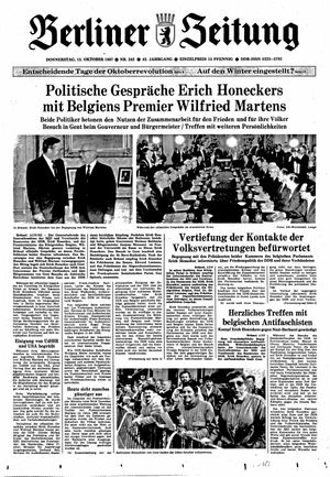 Berliner Zeitung Online-Archiv vom 15.10.1987