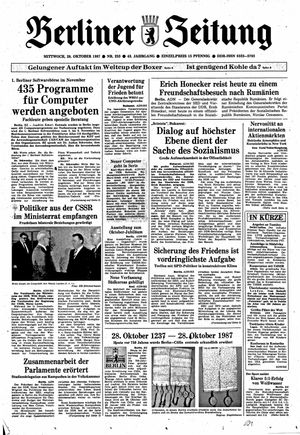 Berliner Zeitung Online-Archiv on Oct 28, 1987