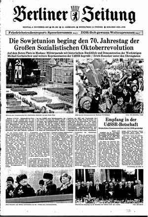 Berliner Zeitung Online-Archiv vom 09.11.1987
