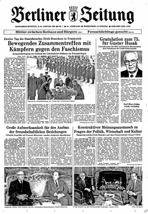 Berliner Zeitung Online-Archiv vom 09.01.1988