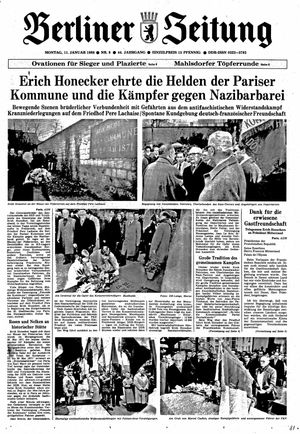 Berliner Zeitung Online-Archiv vom 11.01.1988