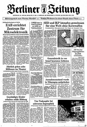 Berliner Zeitung Online-Archiv vom 20.01.1988