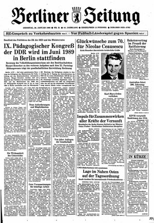 Berliner Zeitung Online-Archiv vom 26.01.1988