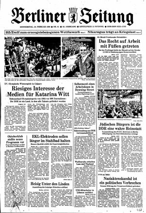 Berliner Zeitung Online-Archiv vom 18.02.1988