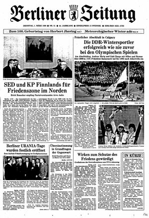 Berliner Zeitung Online-Archiv on Mar 1, 1988
