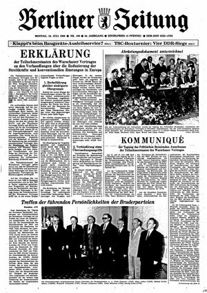 Berliner Zeitung Online-Archiv vom 18.07.1988
