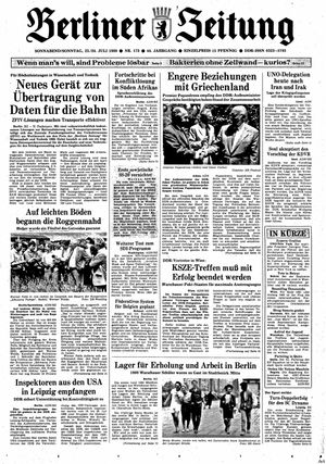 Berliner Zeitung Online-Archiv vom 23.07.1988