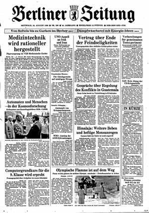 Berliner Zeitung Online-Archiv vom 24.08.1988