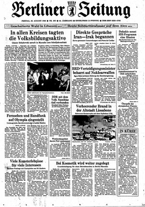 Berliner Zeitung Online-Archiv vom 26.08.1988