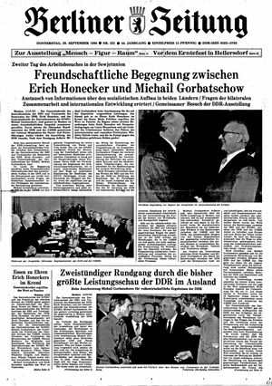 Berliner Zeitung Online-Archiv vom 29.09.1988