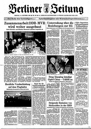 Berliner Zeitung Online-Archiv vom 14.10.1988