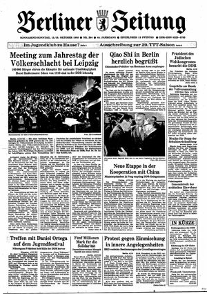 Berliner Zeitung Online-Archiv vom 15.10.1988