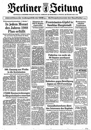 Berliner Zeitung Online-Archiv vom 28.12.1988