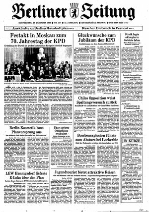 Berliner Zeitung Online-Archiv vom 29.12.1988