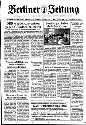 Berliner Zeitung Online-Archiv vom 10.01.1989