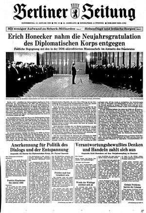 Berliner Zeitung Online-Archiv vom 12.01.1989