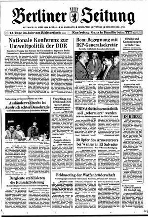 Berliner Zeitung Online-Archiv vom 22.03.1989