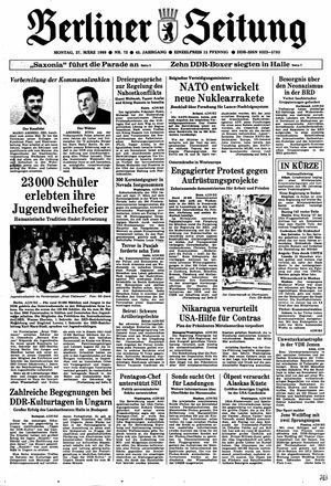 Berliner Zeitung Online-Archiv vom 27.03.1989