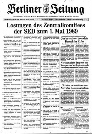 Berliner Zeitung Online-Archiv vom 06.04.1989