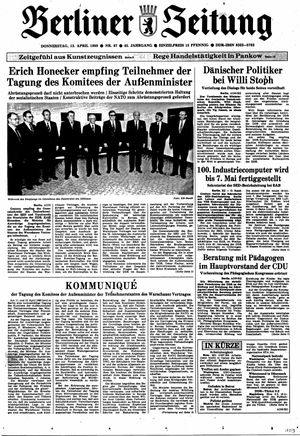 Berliner Zeitung Online-Archiv vom 13.04.1989