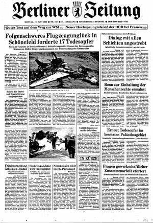 Berliner Zeitung Online-Archiv vom 19.06.1989